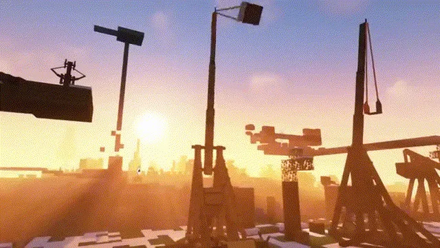 Castle siege footage